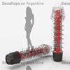 Sagitta Estimulador femenino y vibrador con centro rojo